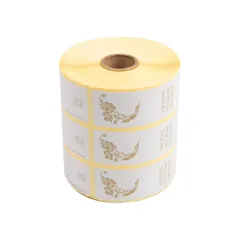 1000 U. ÉTIQUETTES SCELLÉES "WC"   3x15 CM BLANC ADHESIF (1 UNITÉ)