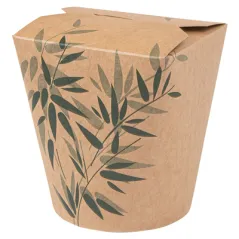 RÉCIPIENTS MULTIUSAGES MICRO-ONDABLES FEEL GREEN 960 ML 275 + 25 PE G/M2 Ø9x10,8 CM MARRON CARTON (50 UNITÉ)