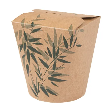 RÉCIPIENTS MULTIUSAGES MICRO-ONDABLES FEEL GREEN 960 ML 275 + 25 PE G/M2 Ø9x10,8 CM MARRON CARTON (50 UNITÉ)