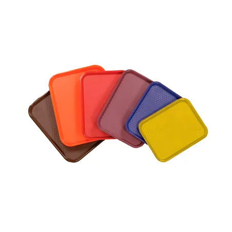 PLATEAU FAST FOOD   27,5x35,5x2 CM BLEU PP (1 UNITÉ)