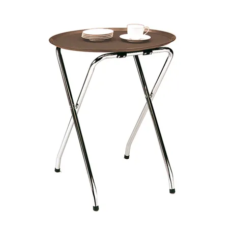PLATEAU ANTI-DÉRAPANT ROND   Ø 35,5 CM MARRON PP (1 UNITÉ)