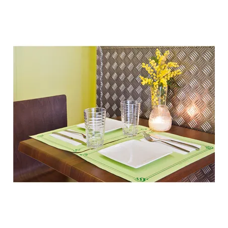 SETS DE TABLE  48 G/M2 31x43 CM VERT ANIS CELLULOSE (2000 UNITÉ)