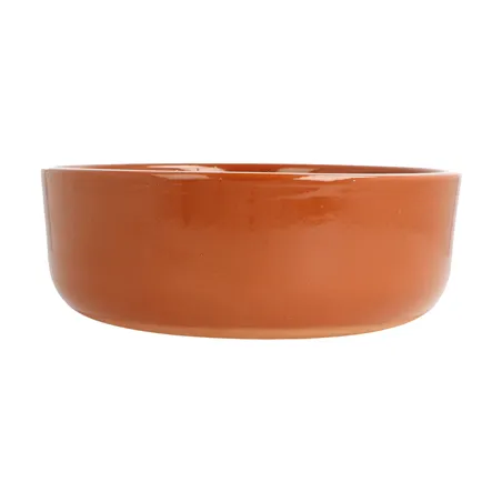 RÉCIPIENTS EN FAÏENCE POUR SALADES  812 ML Ø 17,1x5,38 CM MARRON ROUGEATRE CERAMIQUE (8 UNITÉ)