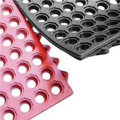 TAPIS ANTI-FATIGUE   91,4x91,4x1,4 CM NOIR GOMME (1 UNITÉ)