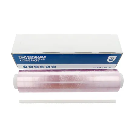 FILM ÉTIRABLE SOUS DISTRIBUTEUR   0,30x300 M TRANSPARENT PVC (6 UNITÉ)