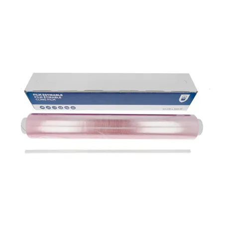 FILM ÉTIRABLE SOUS DISTRIBUTEUR   0,45x300 M TRANSPARENT PVC (6 UNITÉ)