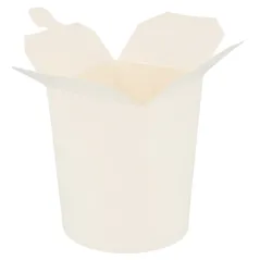 RÉCIPIENTS MULTIUSAGES MICRO-ONDABLES  480 ML 300 + 18 PE G/M2 Ø8x9 CM BLANC CARTON (50 UNITÉ)
