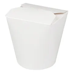RÉCIPIENTS MULTIUSAGES MICRO-ONDABLES  960 ML 300 + 18 PE G/M2 Ø9x10,8 CM BLANC CARTON (50 UNITÉ)