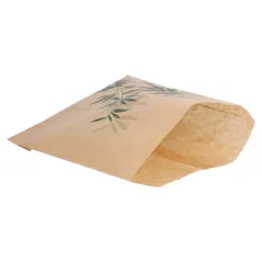 SACHET POUR FRITURES FEEL GREEN  34 G/M2 12x12 CM NATUREL PARCH.INGRAISSABLE (1000 UNITÉ)