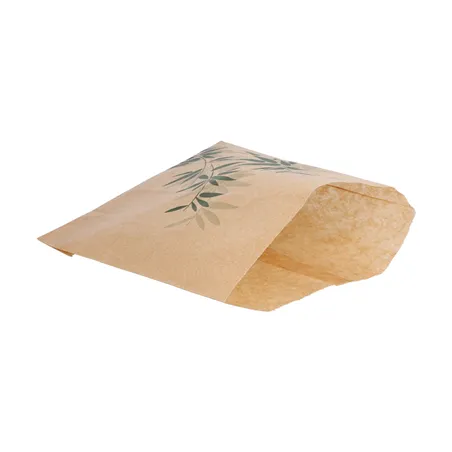 SACHET POUR FRITURES FEEL GREEN  34 G/M2 12x12 CM NATUREL PARCH.INGRAISSABLE (1000 UNITÉ)
