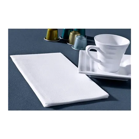 SERVIETTES PLIAGE 1/8  45 G/M2 40x40 CM BLANC AIRLAID (750 UNITÉ)