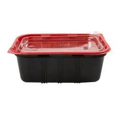BARQUETTES MICRO-ONDABLES INDIVIDUEL   21,5x14,5x5 CM NOIR PP (400 UNITÉ)