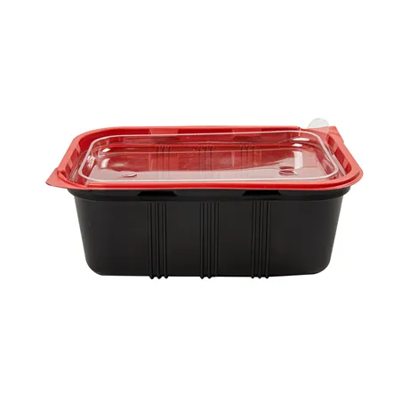 BARQUETTES MICRO-ONDABLES INDIVIDUEL   21,5x14,5x5 CM NOIR PP (400 UNITÉ)