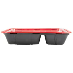 BARQUETTES MICRO-ONDABLES INDIVIDUEL   23,9x15x4,5 CM NOIR PP (400 UNITÉ)