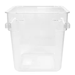 BAC ALIMENTAIRE  8 L 22,5x22,5x23 CM TRANSPARENT POLYCARBONATE (1 UNITÉ)