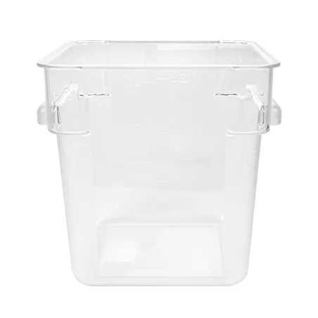 BAC ALIMENTAIRE  8 L 22,5x22,5x23 CM TRANSPARENT POLYCARBONATE (1 UNITÉ)