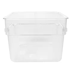 BAC ALIMENTAIRE  12 L 28,5x28,5x21 CM TRANSPARENT POLYCARBONATE (1 UNITÉ)