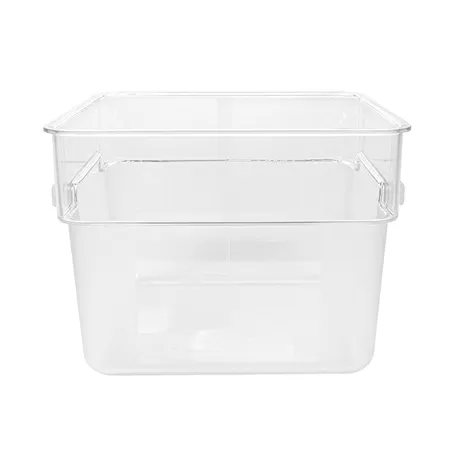 BAC ALIMENTAIRE  12 L 28,5x28,5x21 CM TRANSPARENT POLYCARBONATE (1 UNITÉ)