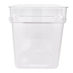 BAC ALIMENTAIRE  18 L 28,5x28,5x32 CM TRANSPARENT POLYCARBONATE (1 UNITÉ)
