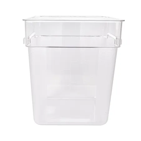 BAC ALIMENTAIRE  18 L 28,5x28,5x32 CM TRANSPARENT POLYCARBONATE (1 UNITÉ)