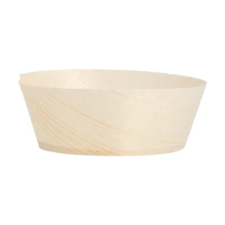 POTS EN FEUILLE DE PEUPLIER WOOD  Ø 7x2,5 CM NATUREL BOIS (100 UNITÉ)