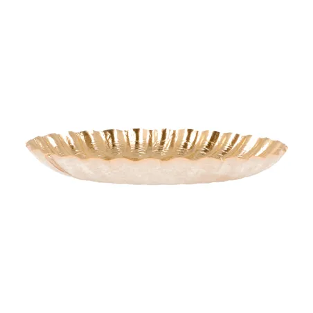 MINI PLATEAUX  400 G/M2 Ø 9 CM DORE CARTON (100 UNITÉ)