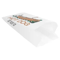 SACS HOT DOG  35 G/M2 7+5x18 CM BLANC PARCH.INGRAISSABLE (500 UNITÉ)