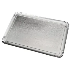 PLATEAUX CATERING  1100 G/M2 32x42 CM ARGENT/OR CARTON (100 UNITÉ)