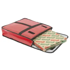 SAC TRANSPORT PIZZA 46 CM 49x48,5x13 CM ROUGE VINYL (1 UNITÉ)