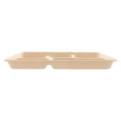 PLATEAUX 5 COMPART. BIONIC  26,5x21,5x2 CM NATUREL BAGASSE (500 UNITÉ)