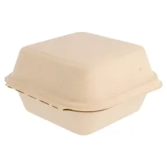 COQUILLES HAMBURGER BIONIC 450 ML 15,2x15x8,4 CM NATUREL BAGASSE (600 UNITÉ)