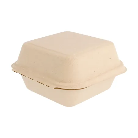 COQUILLES HAMBURGER BIONIC 450 ML 15,2x15x8,4 CM NATUREL BAGASSE (600 UNITÉ)