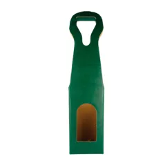 100 U. BOITE 1 BOUTEILLE  9x9x41 CM VERT CARTON (100 UNITÉ)