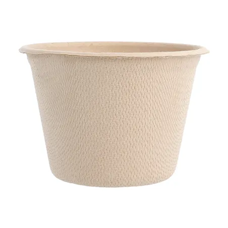 POTS BIONIC 140 ML Ø 7,7x5,3 CM NATUREL BAGASSE (1000 UNITÉ)