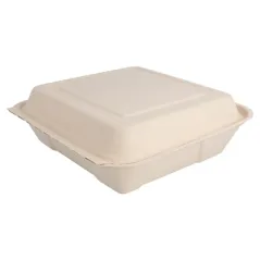 COQUILLES "L" BIONIC 1300 ML 22,5x22,5x7,5 CM NATUREL BAGASSE (200 UNITÉ)