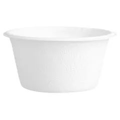 POTS BIONIC 55 ML Ø 6x3 CM BLANC BAGASSE (1000 UNITÉ)