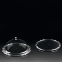 COUPOLE RONDE   Ø 34x16 CM TRANSPARENT POLYCARBONATE (1 UNITÉ)