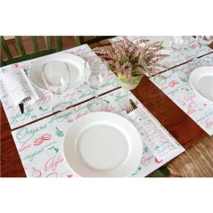 SETS DE TABLE 'PIZZA' 48 G/M2 31x43 CM BLANC CELLULOSE (2000 UNITÉ)