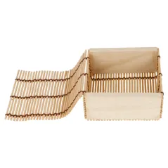 PETITES BOÎTES SUSHI BAMBOO  8,5x8,5x4 CM NATUREL BAMBOU (50 UNITÉ)