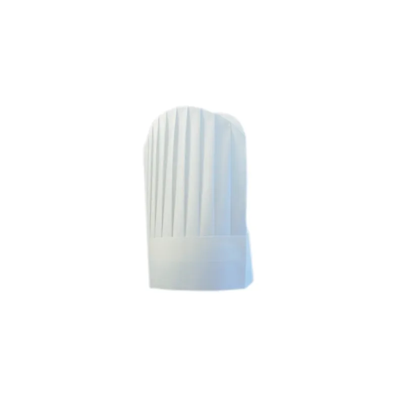 TOQUES DE CHEF À CALOTTE ARRONDIE   31 CM BLANC AIRLAID (10 UNITÉ)