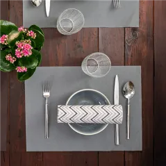 SETS DE TABLE SPUNBOND 60 G/M2 30x40 CM GRIS PP (800 UNITÉ)