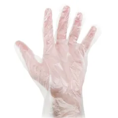 GANTS   SIZE: L TRANSPARENT HDPE (100 UNITÉ)