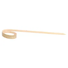 PIQUES "SPIRALE" BAMBOO 9 (h) CM NATUREL BAMBOU (100 UNITÉ)
