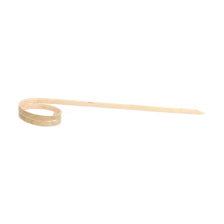 PIQUES "SPIRALE" BAMBOO  9 (h) CM NATUREL BAMBOU (100 UNITÉ)