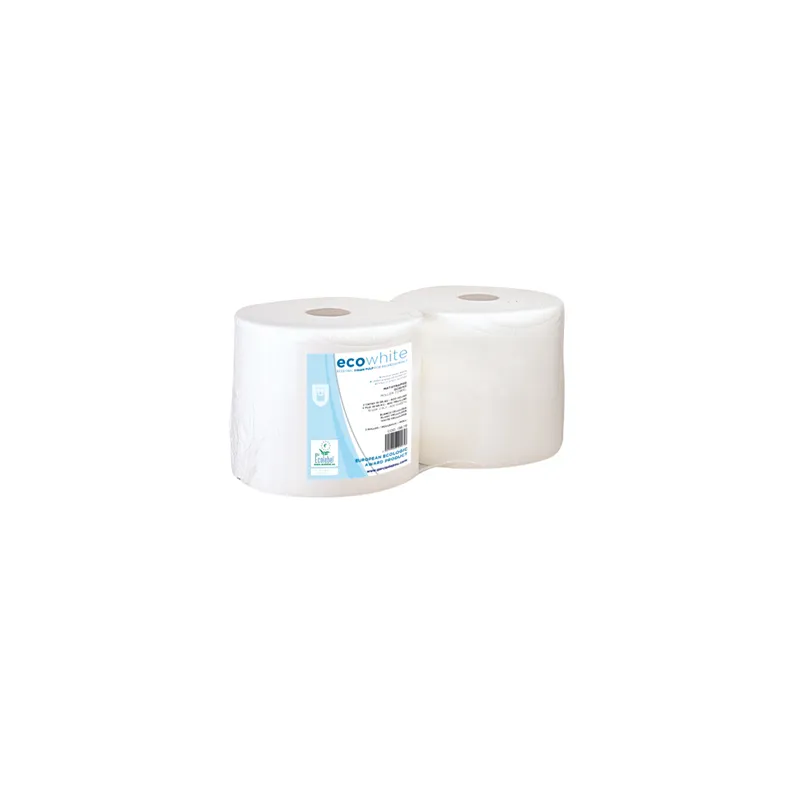CHIFFONS 2 PLIES - 1350 FEUILLES  19 G/M2 Ø34x26 CM BLANC OUATE (2 UNITÉ)