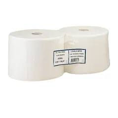 CHIFFONS 2 PLIES - 1350 FEUILLES  19 G/M2 Ø34x26 CM BLANC OUATE (2 UNITÉ)