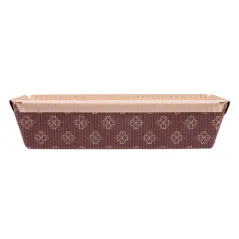 MOULES CUISSON PATISSERIE LAMINES  170 G/M2 16,5x6,5x5 CM MARRON CELLULOSE (1000 UNITÉ)
