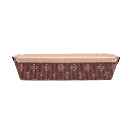 MOULES CUISSON PATISSERIE LAMINES  170 G/M2 16,5x6,5x5 CM MARRON CELLULOSE (1000 UNITÉ)