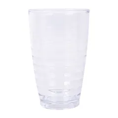 GOBELETS AVEC RELIEF 380 ML Ø 8/5,1x12,8 CM TRANSPARENT POLYCARBONATE (72 UNITÉ)