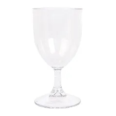 VERRES À PIED À VIN 175 ML Ø 6,8/6,6x13,5 CM TRANSPARENT POLYCARBONATE (1 UNITÉ)